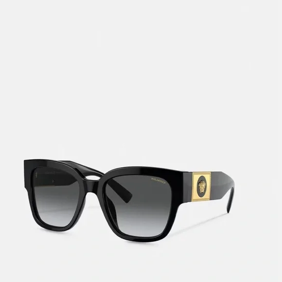 Versace Sunglasses With‎ Case 4348 GB1/11 Shiny Black Gradient Versace | Accessories | New Versace Sunglasses | Poshmark main image 3